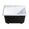 Gourmetier GCKTS15158 15X15 Single Bowl Top Mount Drop-In Kitchen Sink, White GCKTS15158 - alternate 6